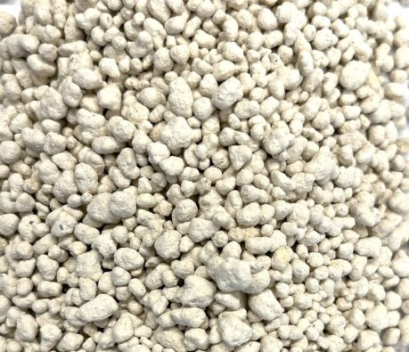 A high-phosphate fertiliser that is environmentally friendly, serving as a byproduct of recovered nutrients from a sustainable source